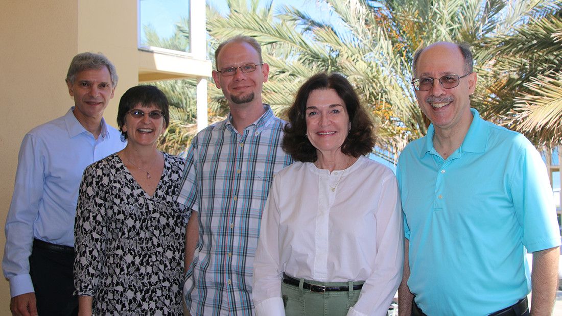 The CREATE team won the new APA Prize for Interdisciplinary Team Research. From left: Joseph Sharit, Wendy Rogers, Walter Boot, Sara Czaja, and Neil Charness