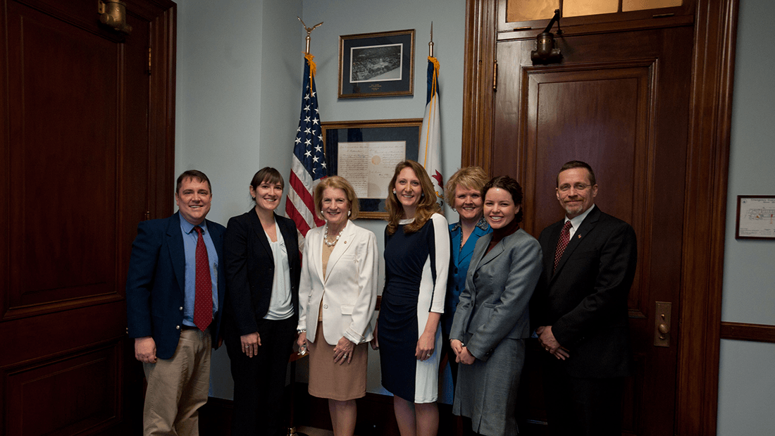 Senator Shelley Moore Capito with members of the West Virginia Psychological Association