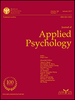 Journal of Applied Psychology cover